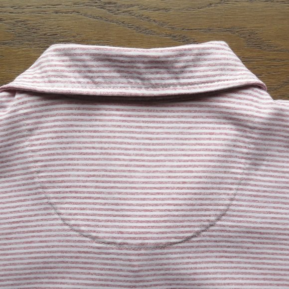 Tommy Bahama Relax Pink Striped Polo L SOFT!! 🌴 - Picture 8 of 10